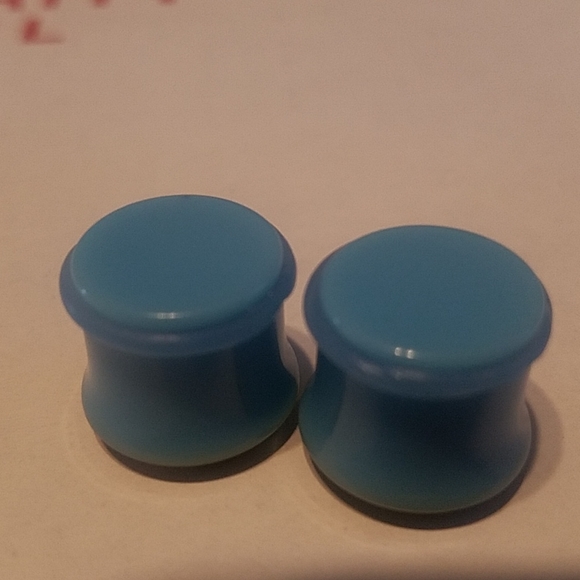 Blue Acrylic Galaxy SPACE Single Flared Plugs - Picture 6 of 6